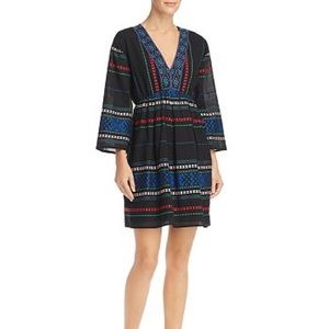 Joie ‘Shada’ V-Neck Embroidered Dress